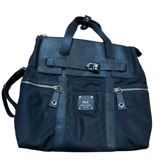 HENRI BENDEL Jetsetter Black Convertible Backpack - Picture 3 of 12